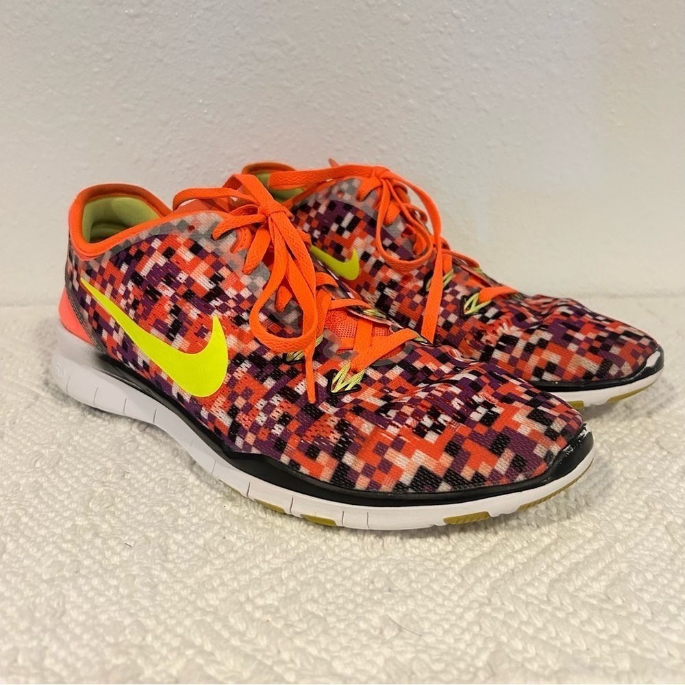 Nike Free 5.0 Women's Athletic Shoes - Multicolor Pixels Size 8